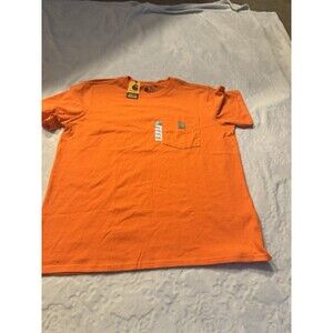 Carhartt Women Loose Fit Heavyweight Short-Sleeve Pocket T-Shirt XLBright Orange